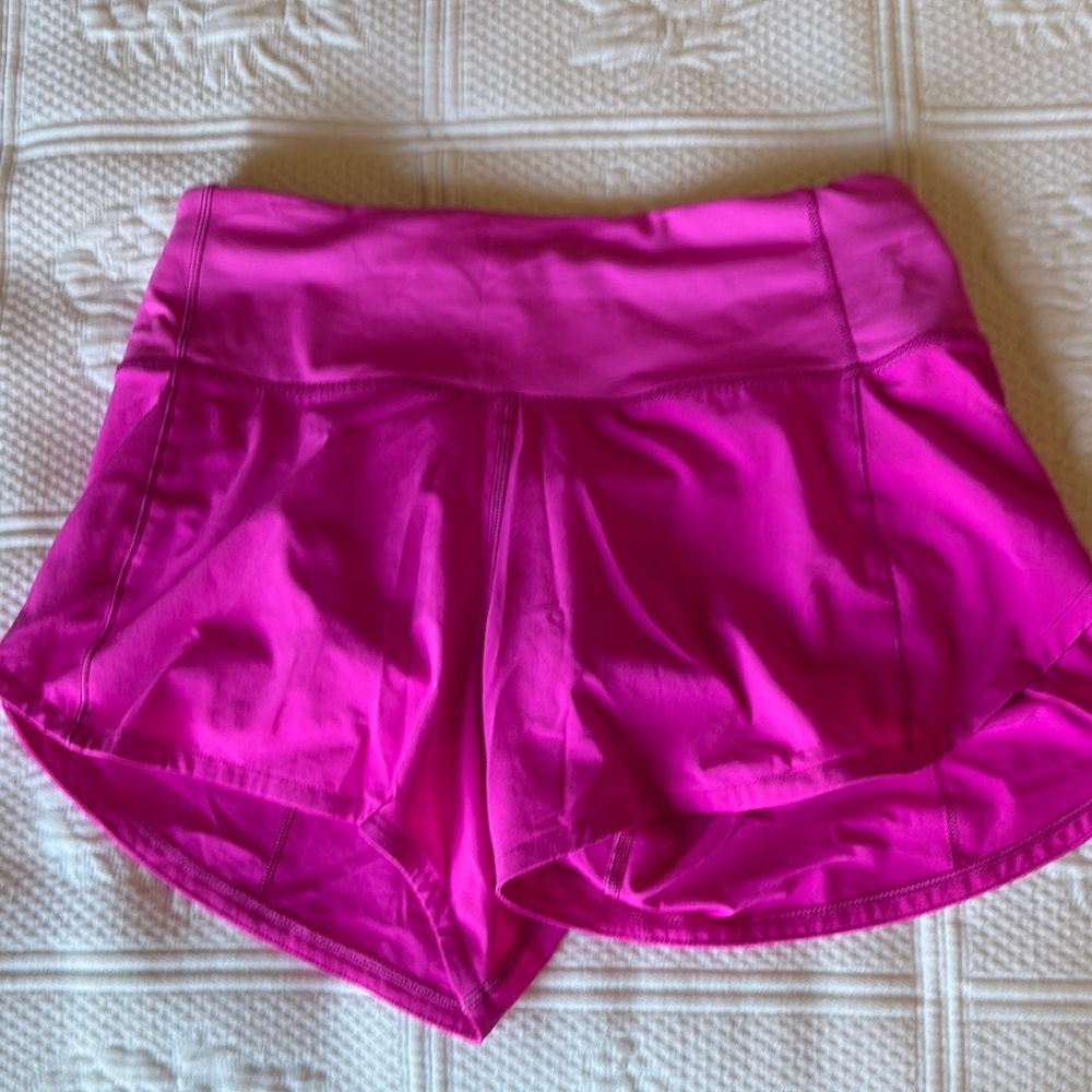 Lululemon Athletica Bright Pink Athletic Shorts